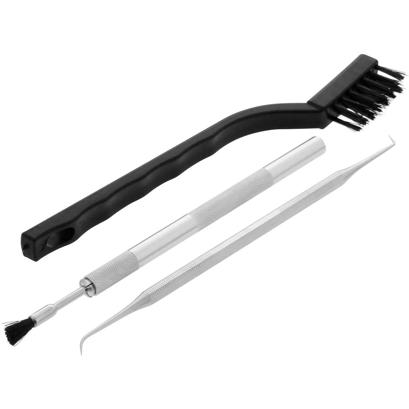 Diy Crafts Design No 2, Needle & Brush Set,  11Pcs Airbrush Spray Gun Nozzle Cleaning Repair Tool Kit Needle & Brush Set Bru (Design No 2, Needle & Brush Set)