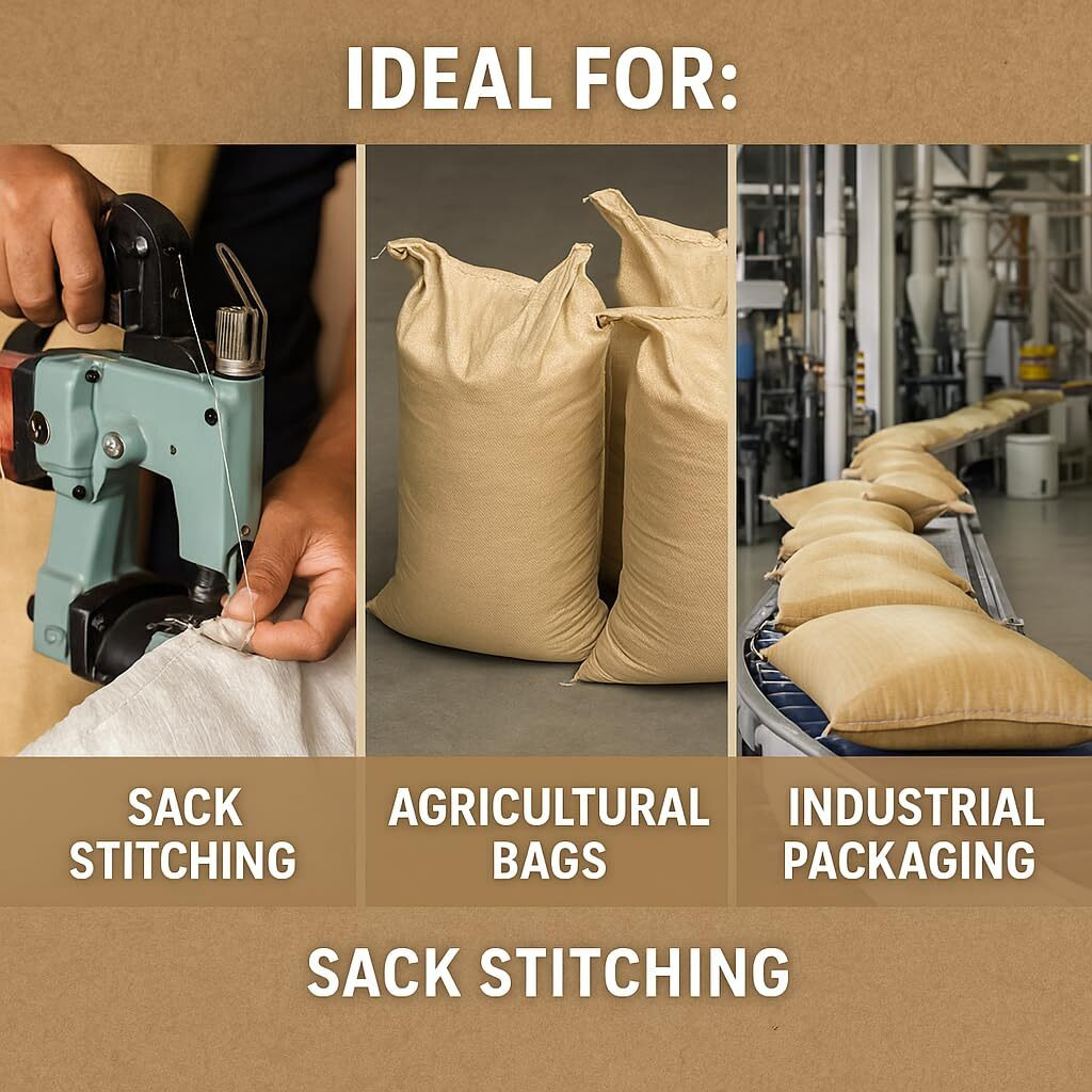 Powerlon Polyster Bag Closer Thread For Jute Bags, Sugar Bags, Chemicalbags, Pp/Hesian Bags, Etc 2000 Mtrs Blue (50 Pcs)