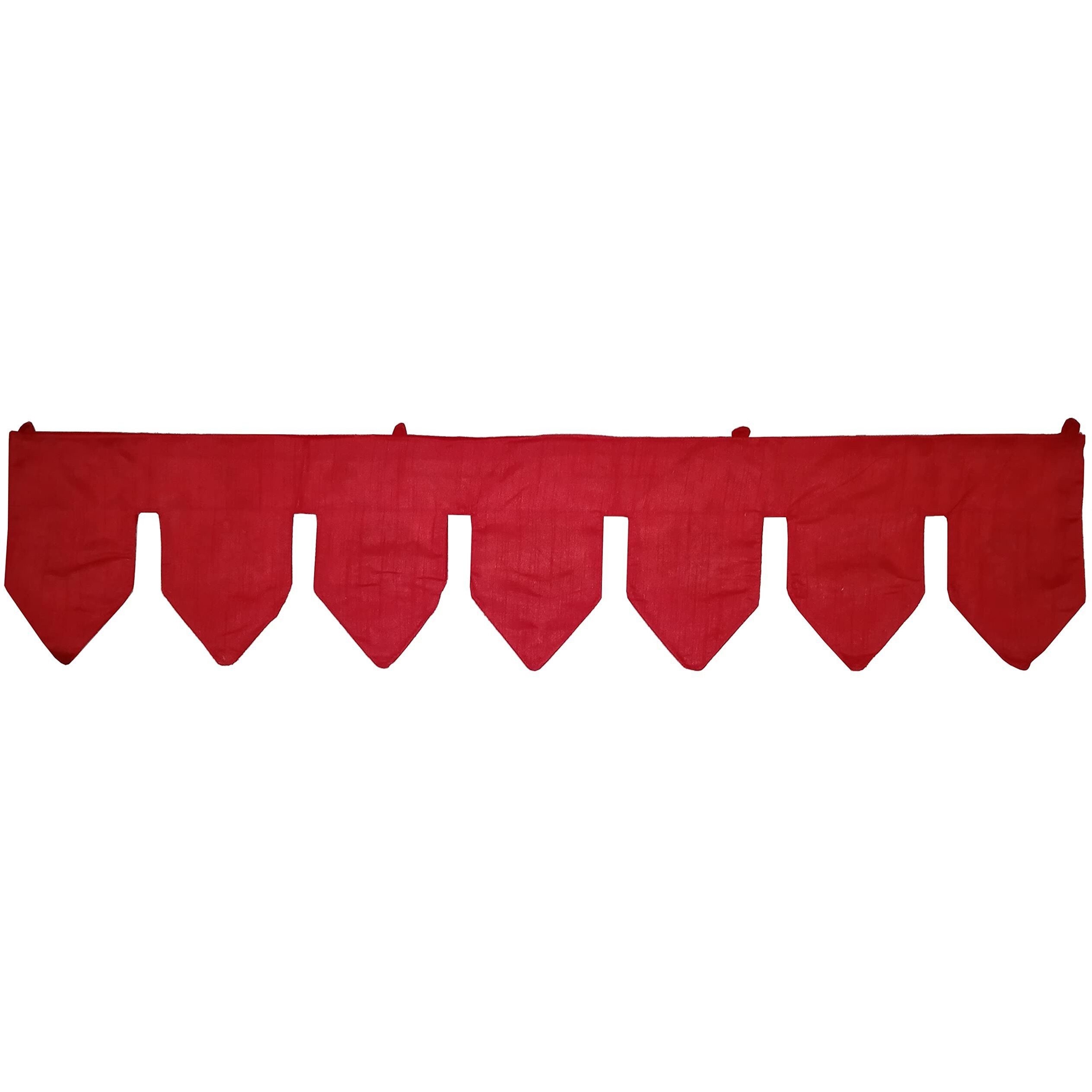 Purpledip Cotton Bandhanwar (Bandharwal Toran) 'Fireworks' Door Hanging Window Valance Tapestry Ethnic Indian Decor (12446B)