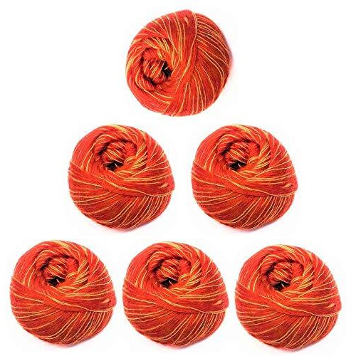 Kuhu Creations Vedroopam Sacred Kalawa Mauli Thread Puja, Nazar Dhaga, For Religious, Astrological-Planets. (Red Yellow Silky Ball, 6 Units)
