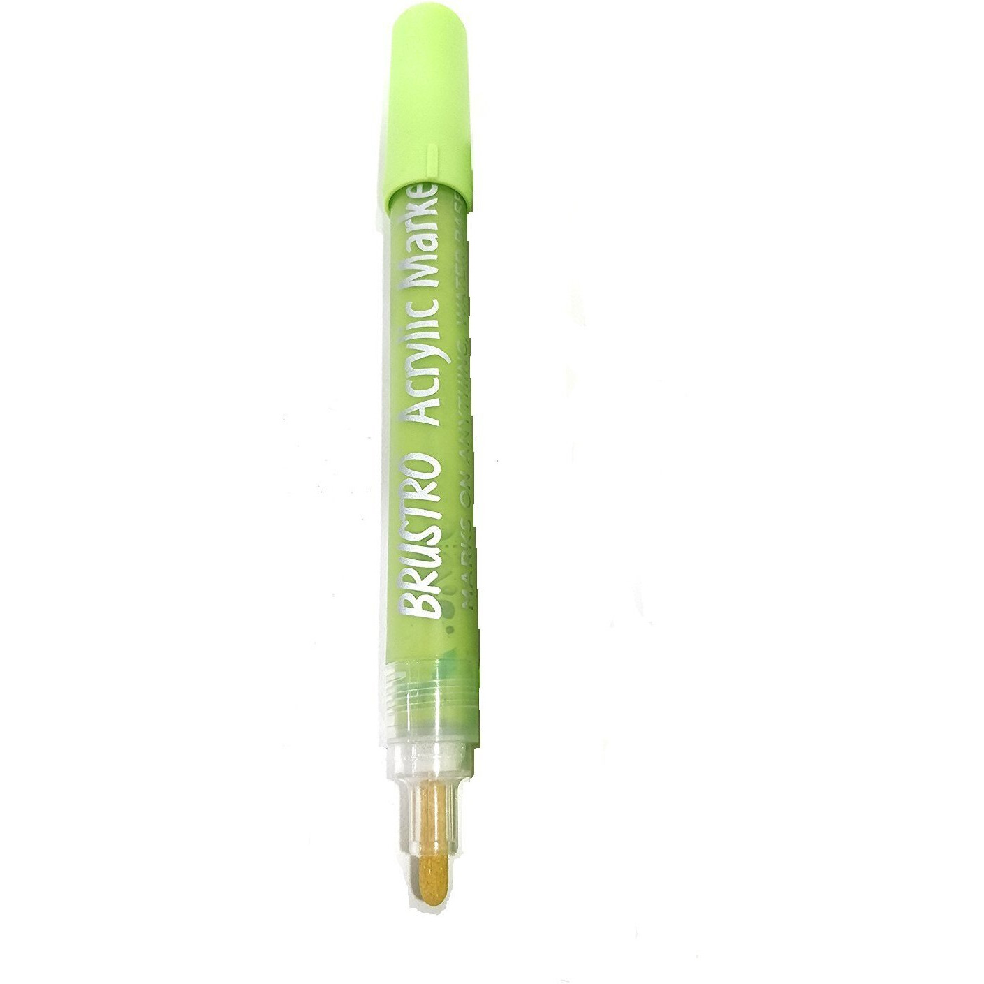 Brustro Acrylic (Diy) Marker Lime Green (For Craftworks, School Projects, And Other Presentations) Pack Of 2
