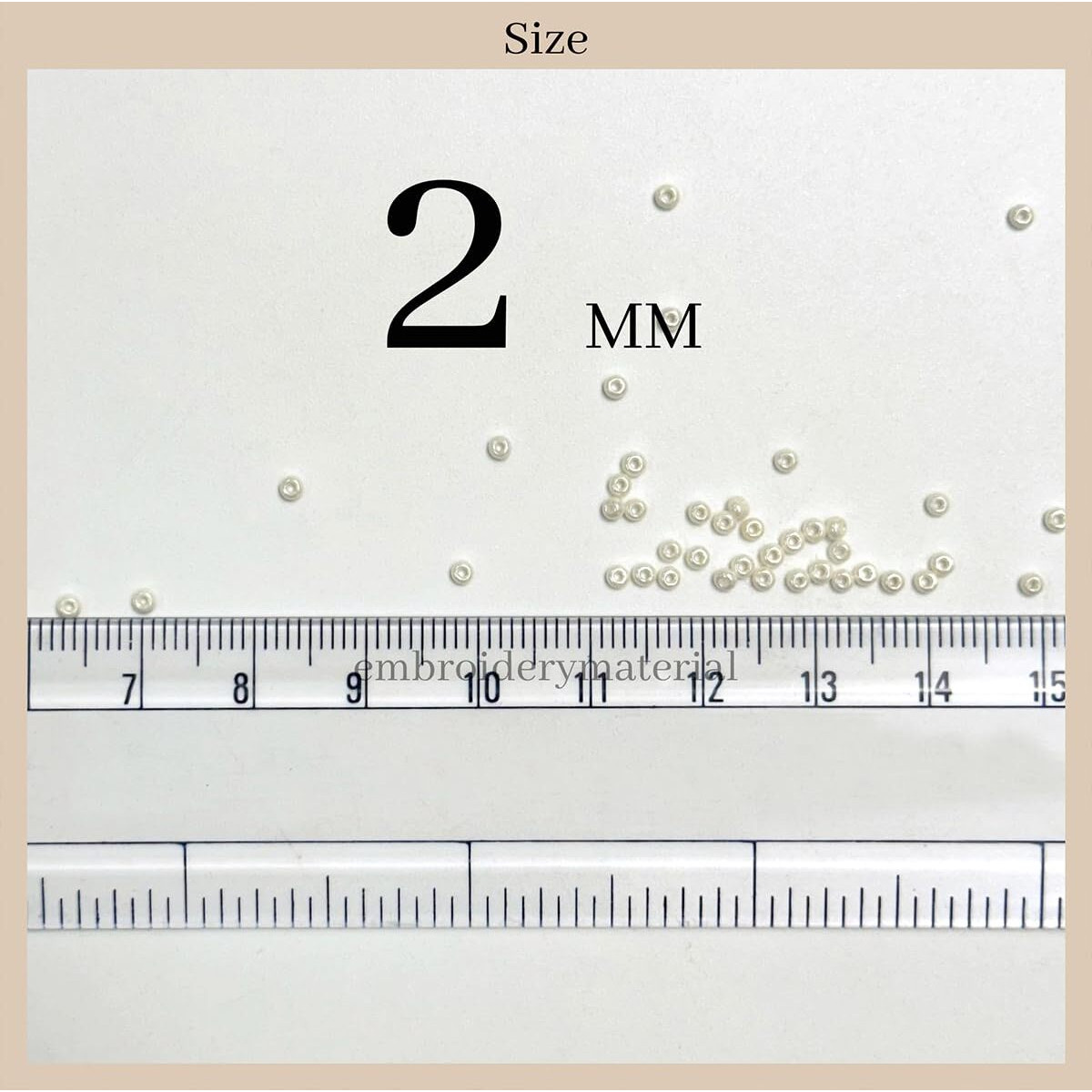 Embroiderymaterial (11/0) 2Mm Glass Beads For Jewellery Making, Bracelet Making, Diy, Craft, Embroidery Work, Toran Making, Pusalu Making Etc (Cream Color, 100 Gram)