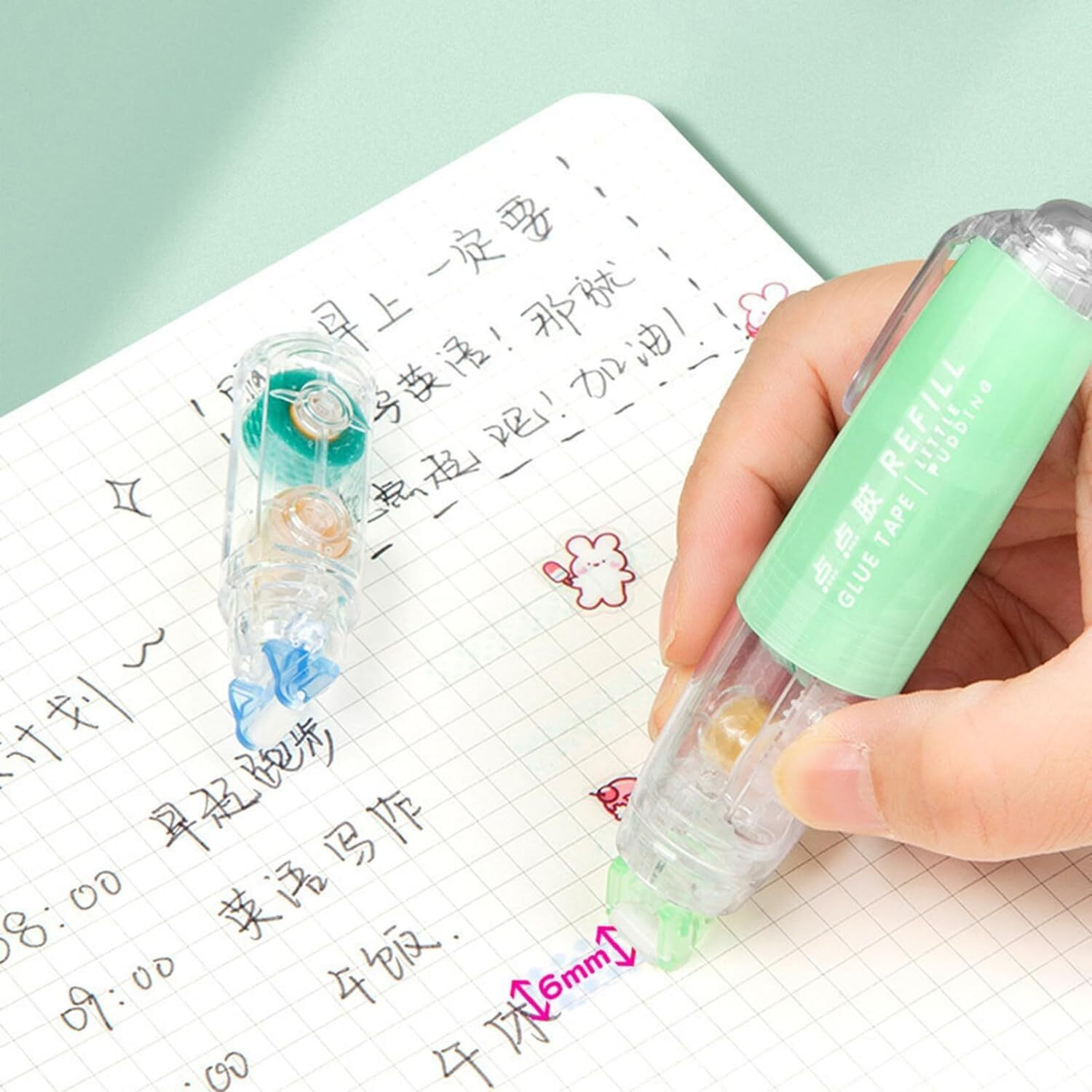 Shopvilla Glue Tape Correction Tape 5M X 6Mm Correction Tape For Journals, Correction Pens, Correction Whitener, Stationery, And Correction Pen Tape (Multicolor)