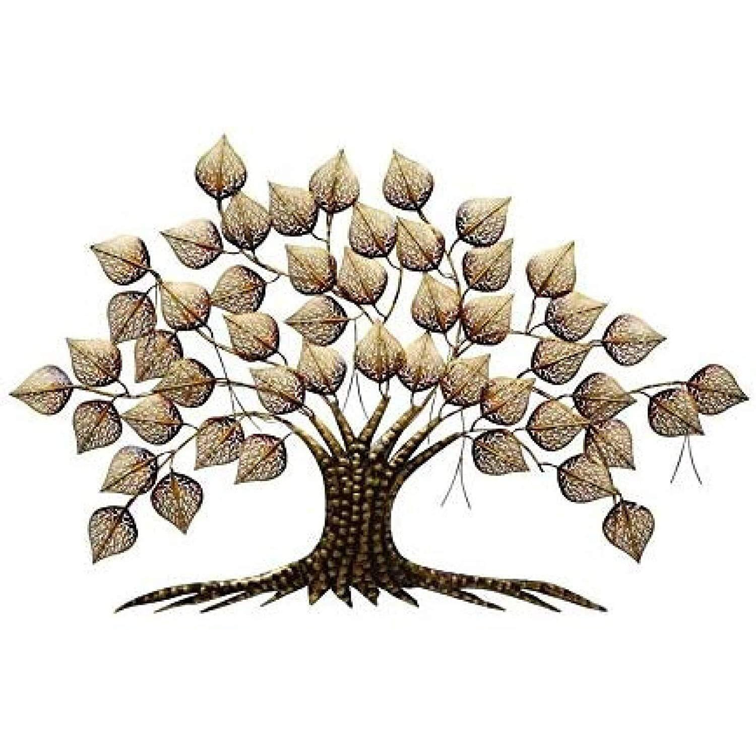 World Decor Led Pan Tree Mini Decorative Metal Wall Art And Wall Sculpture For Living Room,Cafe Restaurant,Etc.
