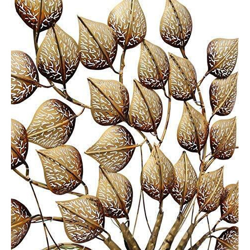 World Decor Led Pan Tree Mini Decorative Metal Wall Art And Wall Sculpture For Living Room,Cafe Restaurant,Etc.