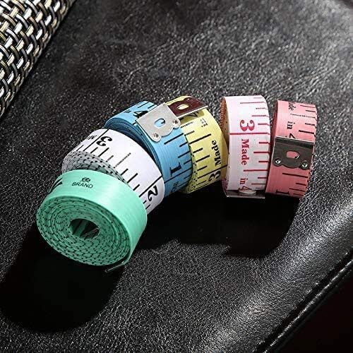 Diy Crafts Pack Of 10 Pcs, Random, Measuring Tape For Body, Double-Sided Body Measurement Measure Body For Cloth Measuring Or Sewing Tailor Fabric Tape 60 Inch/150Cm Tape (Pack Of 10 Pcs, Random)