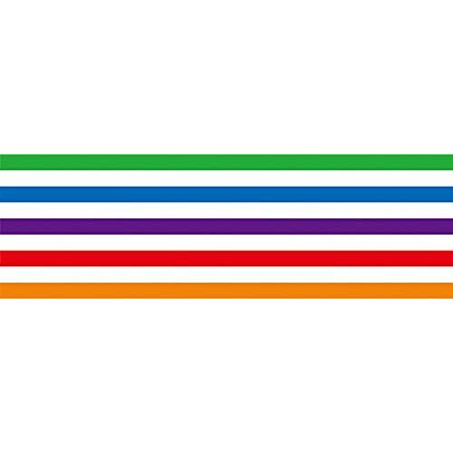 Mt Washi Masking Tape Kids Series, 15 Mm X 7 Mtrs Shade - Colorful Border, (Pack Of 1)