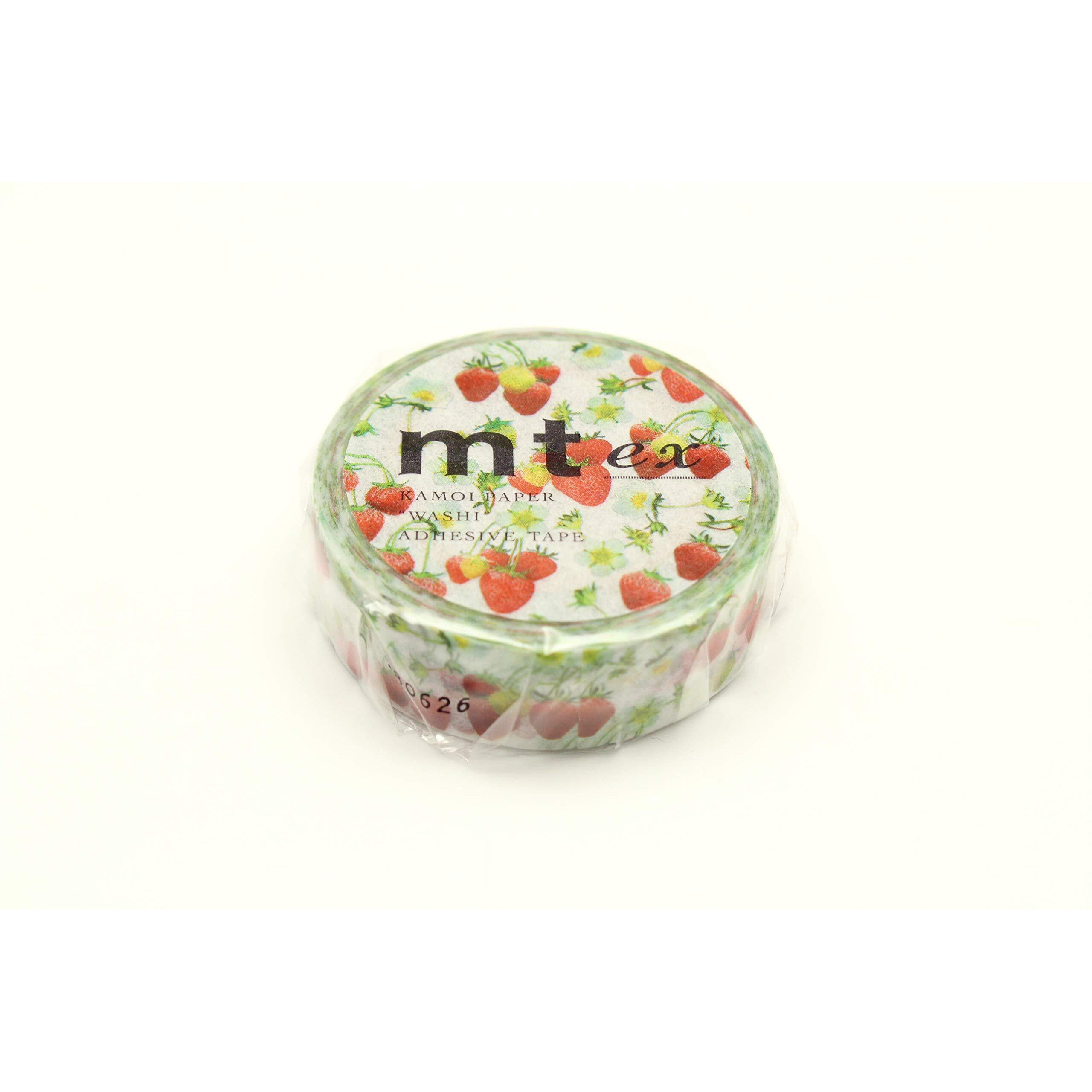 Mt Washi Masking Tape Ex Series, 15 Mm X 10 Mtrs Shade - Strawberry, (Pack Of 1)