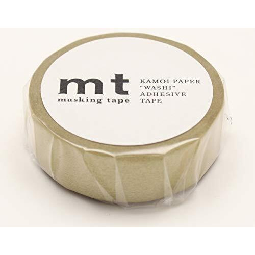 Mt Washi Masking Tape Solid Colour, 15 Mm X 10 Mtrs Shade - Gold (Pack Of 1)