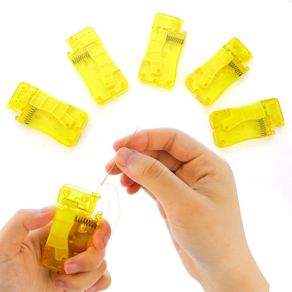 Hasthip 5Pcs Automatic Needle Threader, Diy Hand Sewing Machine, Sewing Needle Threaders Automatic Threading Device For Sewing Embroidery Cross Stitch Craft Stitching Knitting Quilting