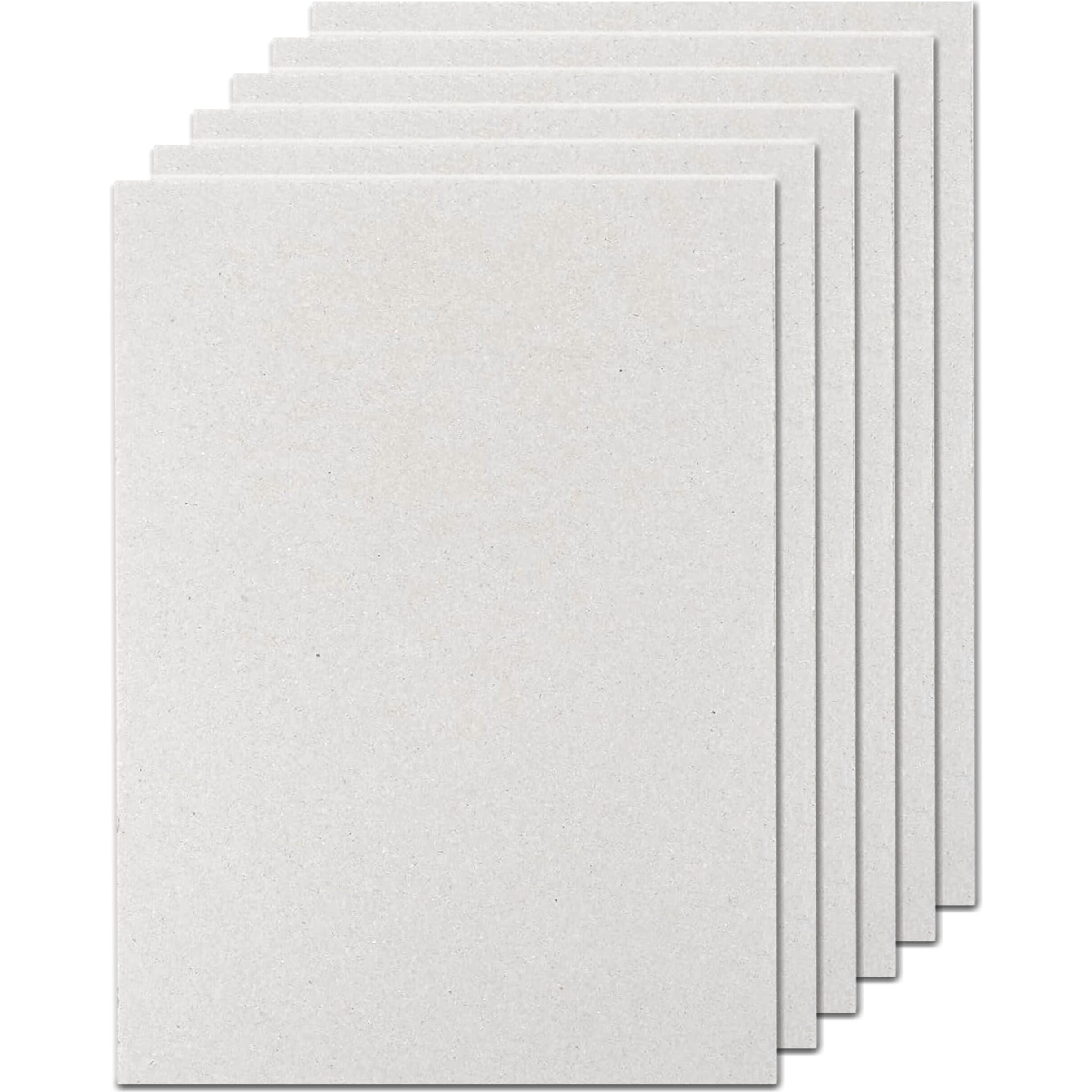 Townbus - A4 | 20 Nos Of 2Mm (1260 Gsm) Thick Grey Board, Book Binder Board, Heavy Duty Chipboard For Document Protector, Mailer, Art & Craft, Diy