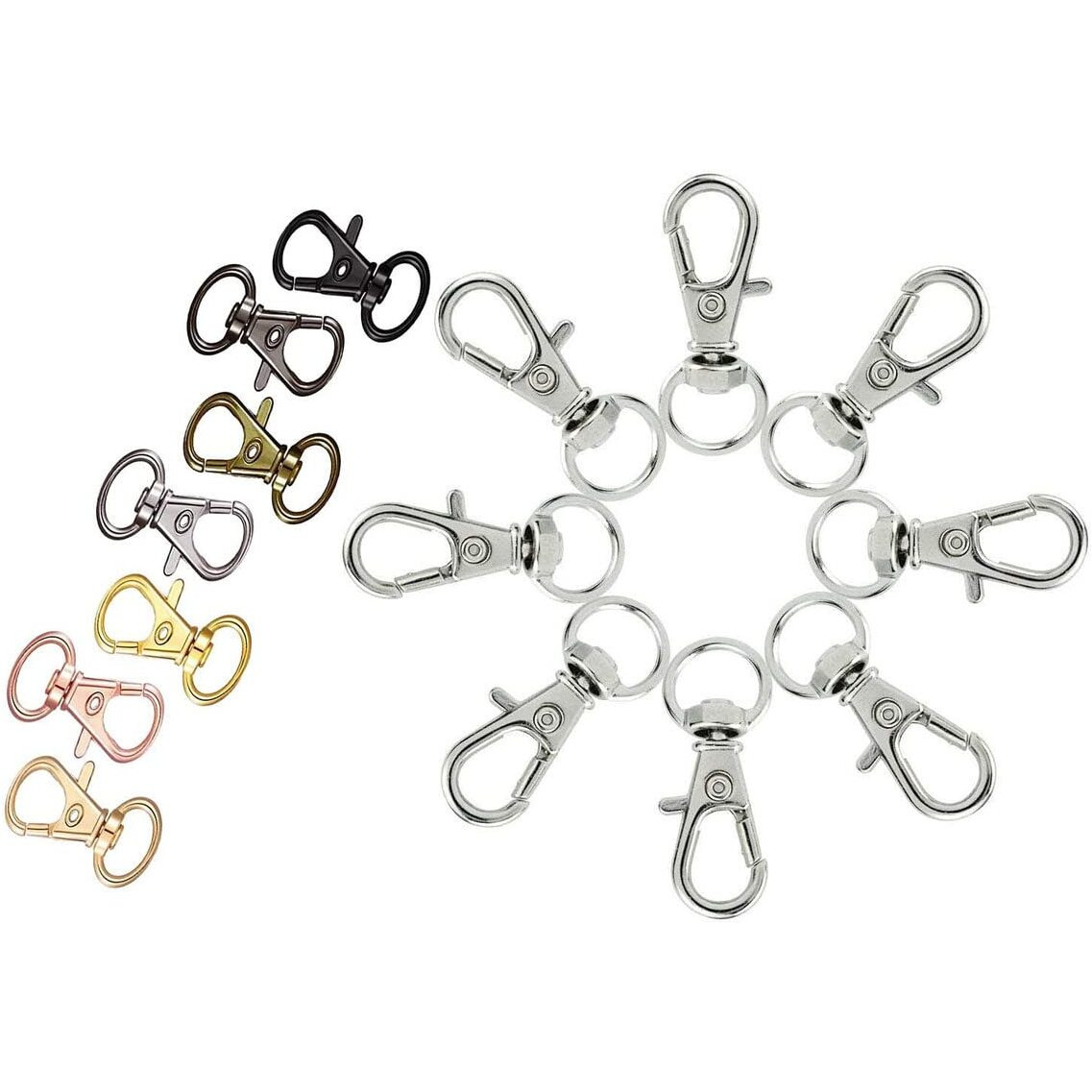 Diy Crafts Pack Of 5 Pcs, Golden, Swivel Clasps Lanyard Snap Hook, Cnomg Metal Swivel Lanyard Snap (Pack Of 5 Pcs, Golden)