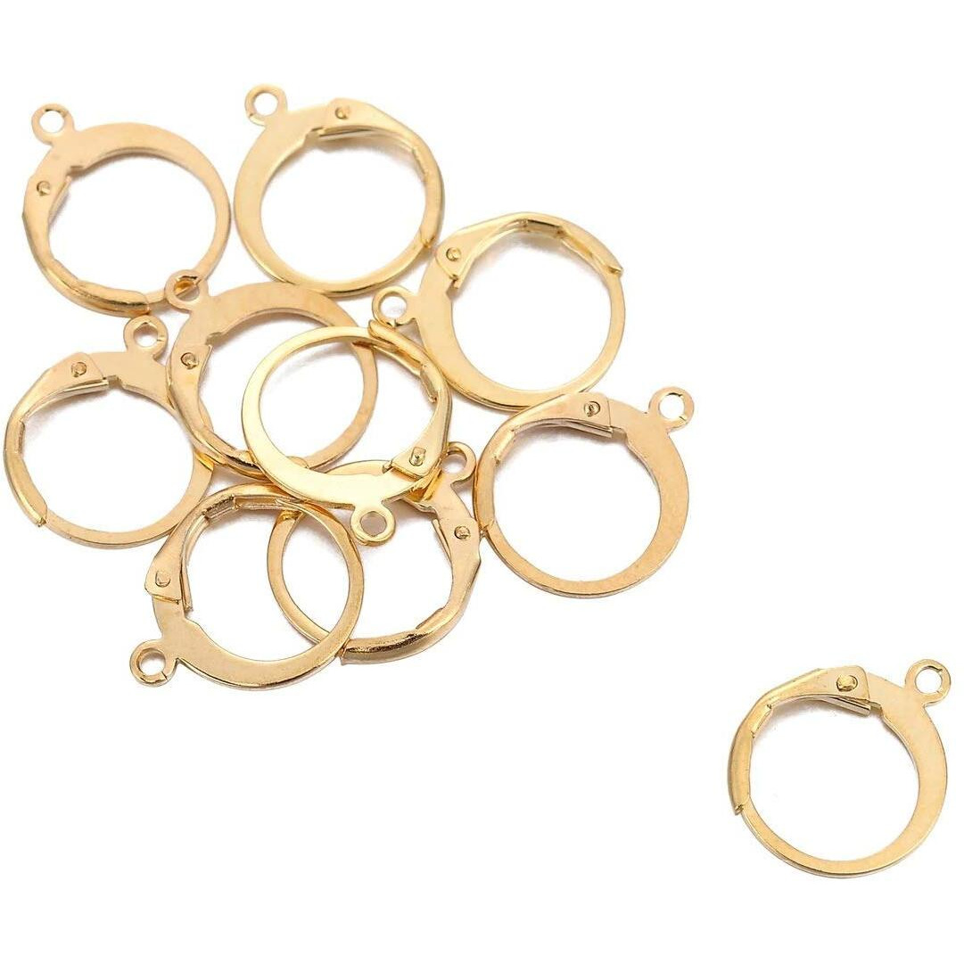 Diy Crafts Pack Of 40 Pcs 20X2, 01 Gold Package Include As Title, 20Pcs/Lot 316 Stainless Steel Gold Silver Tone Findings Fr(Pack Of 40 Pcs 20X2, 01 Gold Package Include As Title)