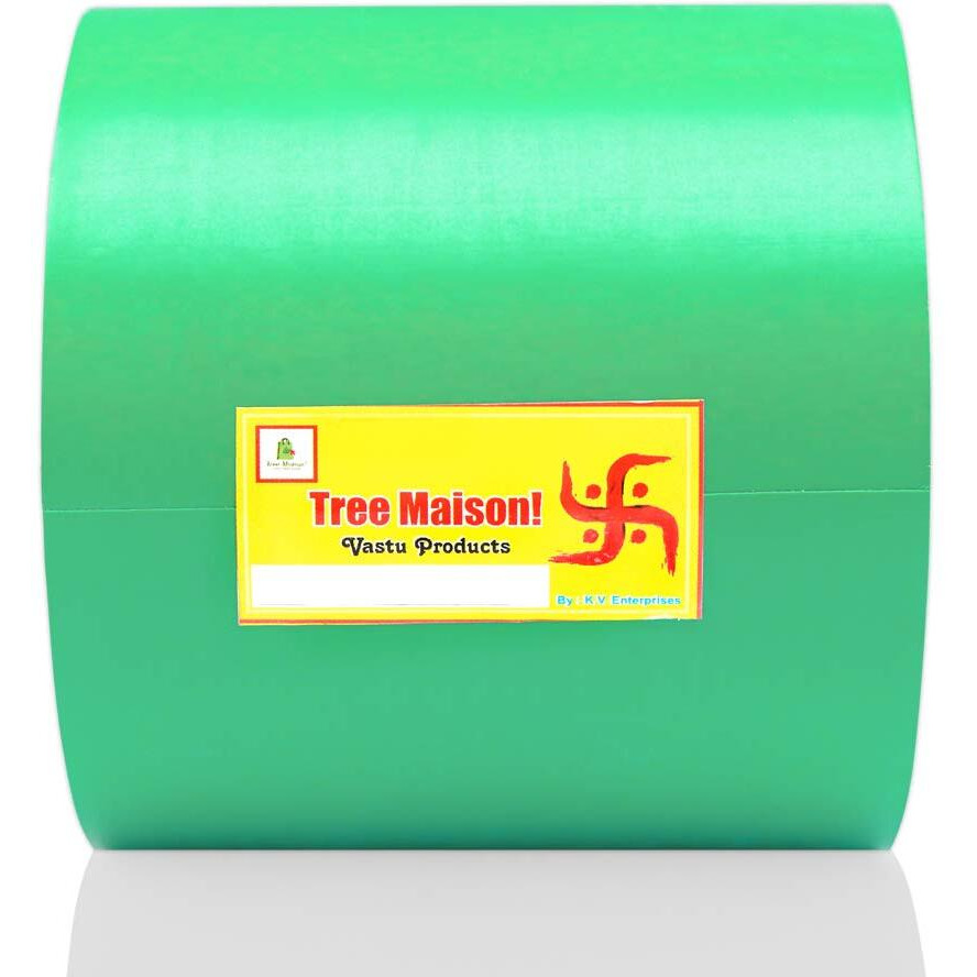 Treemaison Vastu Green Color Tape |Size - 4 Inch | Length- 20 Meter (Approx) |Vastu Remedy For Toilet | Main Door Entrance | Tape Remedy | Pack Of 1