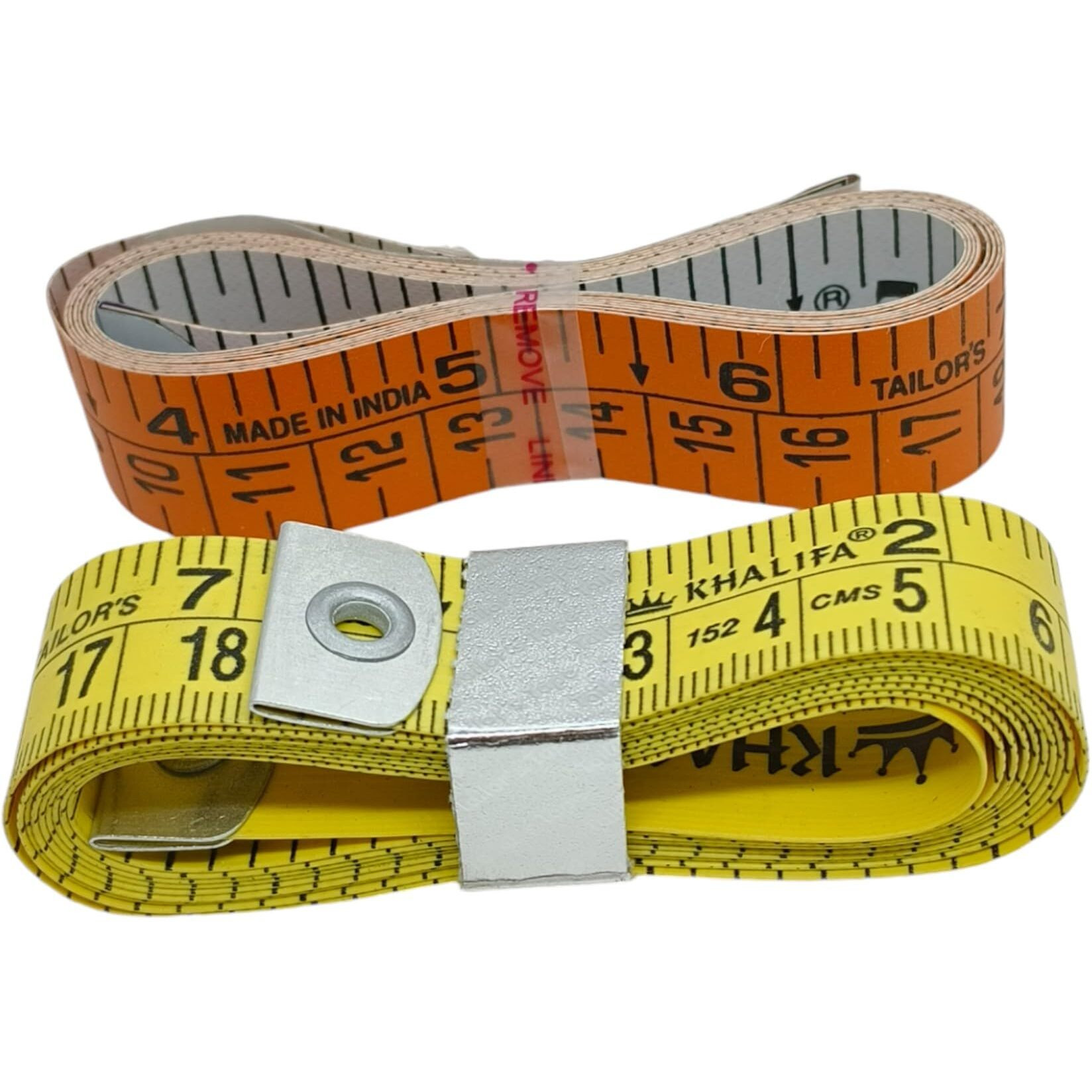 Measuring Tape Pack Of 2 Body Measurement Inch Tape | 60 Inches/150 Cms Double Side Body Rulers, Flexible, Portable,Sewing, Dress Making Tailor's (Mixed Colors)