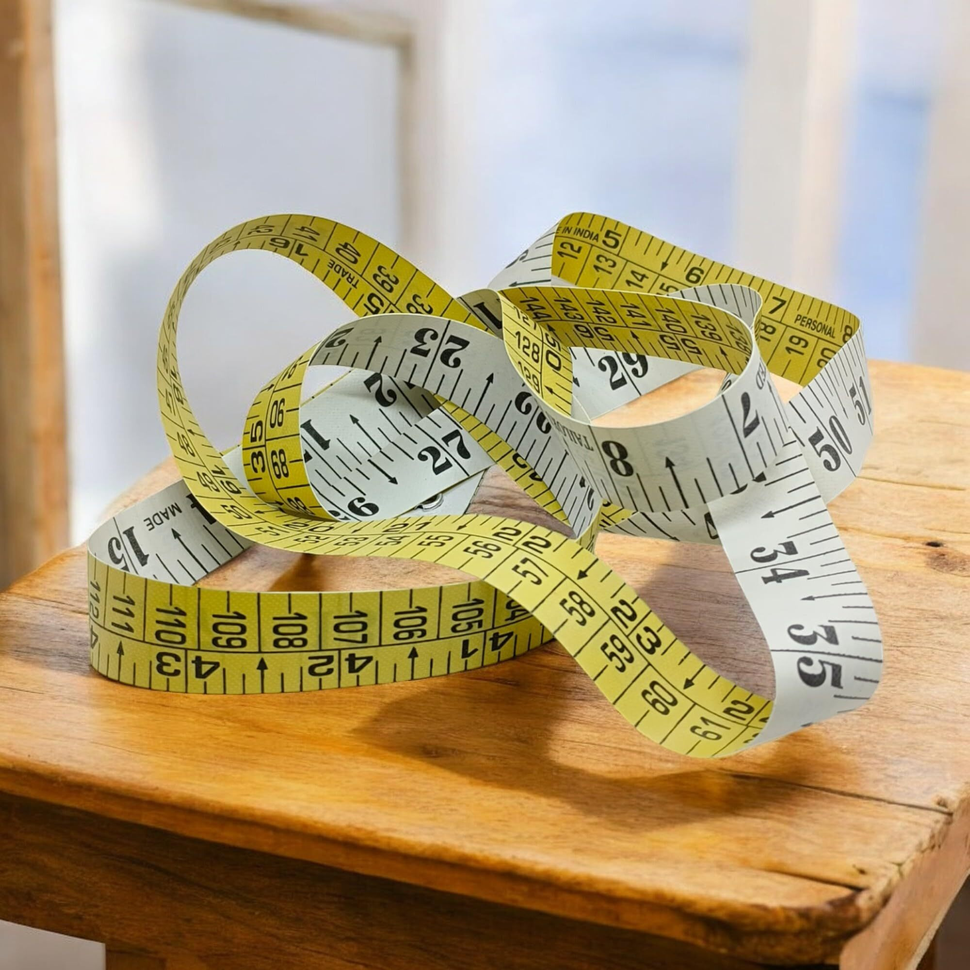 Measuring Tape Pack Of 2 Body Measurement Inch Tape | 60 Inches/150 Cms Double Side Body Rulers, Flexible, Portable,Sewing, Dress Making Tailor's (Mixed Colors)