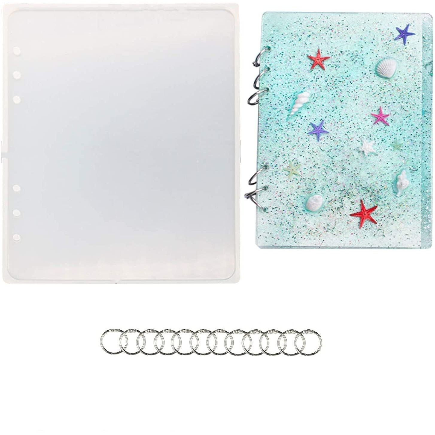 Kunya Notebook Shape Silicone Mold Diy Resin Book Mold (Note Book Cover Mould A6, (20.5 X 17.5 Cm))