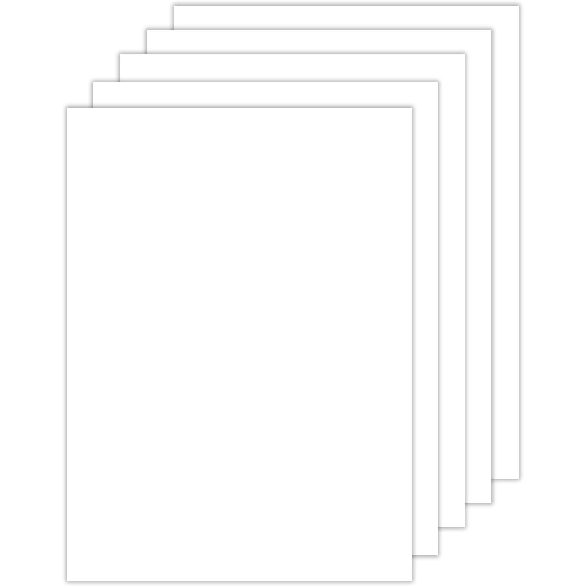 Lakeer A4 Colour Mount Board - White, Cardstock Paper Board | 600 Gsm-Pack Of 5 Boards | For Scrapbooking, Art, Craft, Poster, Diy, Etc (White)