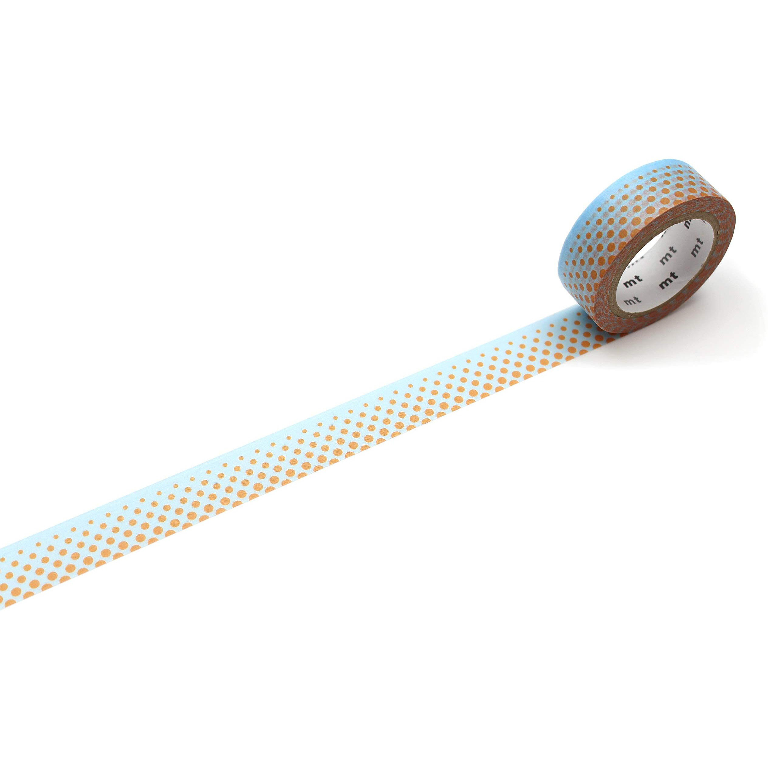 Mt Washi Masking Tape, 15Mm X 7 Mtrs Shade - Pop Dot Blue, (Pack Of 1)