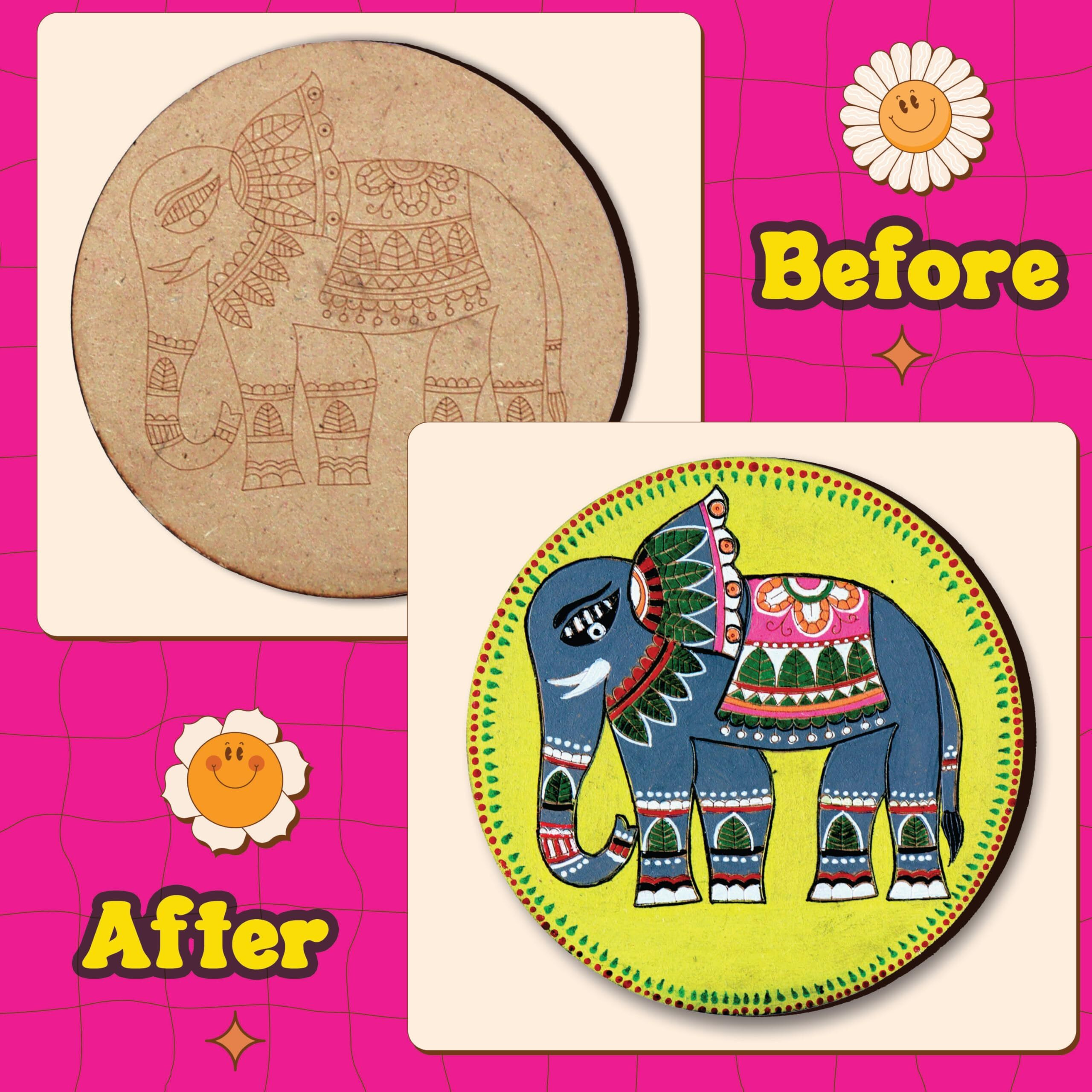 Solobolo Diwali Gift Items |Diwali Decoration Items For Home Decor|Diwali Gift Hamper| Madhubani Art Kit Along With Diya For Diwali
