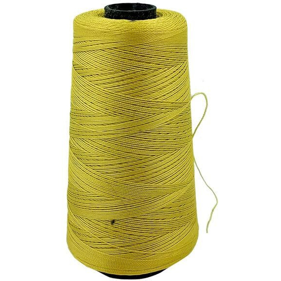 Yarn Knitting Embroidery Thread Knitting Crochet Rope Bracelet Woven Rope Macaron Color Tassel Glossy Nylon Viscose Tassel Thread Beaded Rope Pearl Thread Tower Line (1 Pcs, Off Yellow)