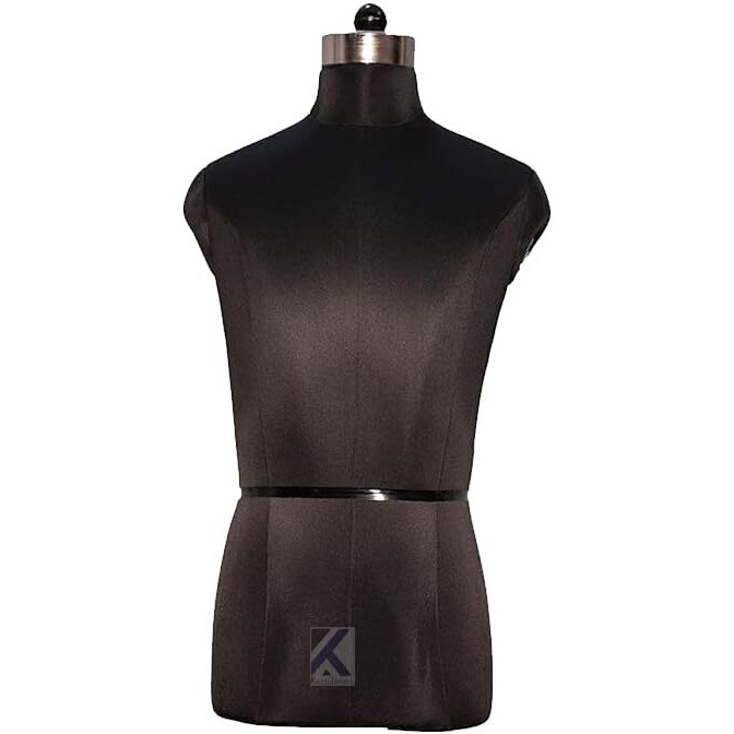 Kalsutanshi  Male Dress Only Upper Body Torso Part Form For Display | Without Stand | Black Color (40)
