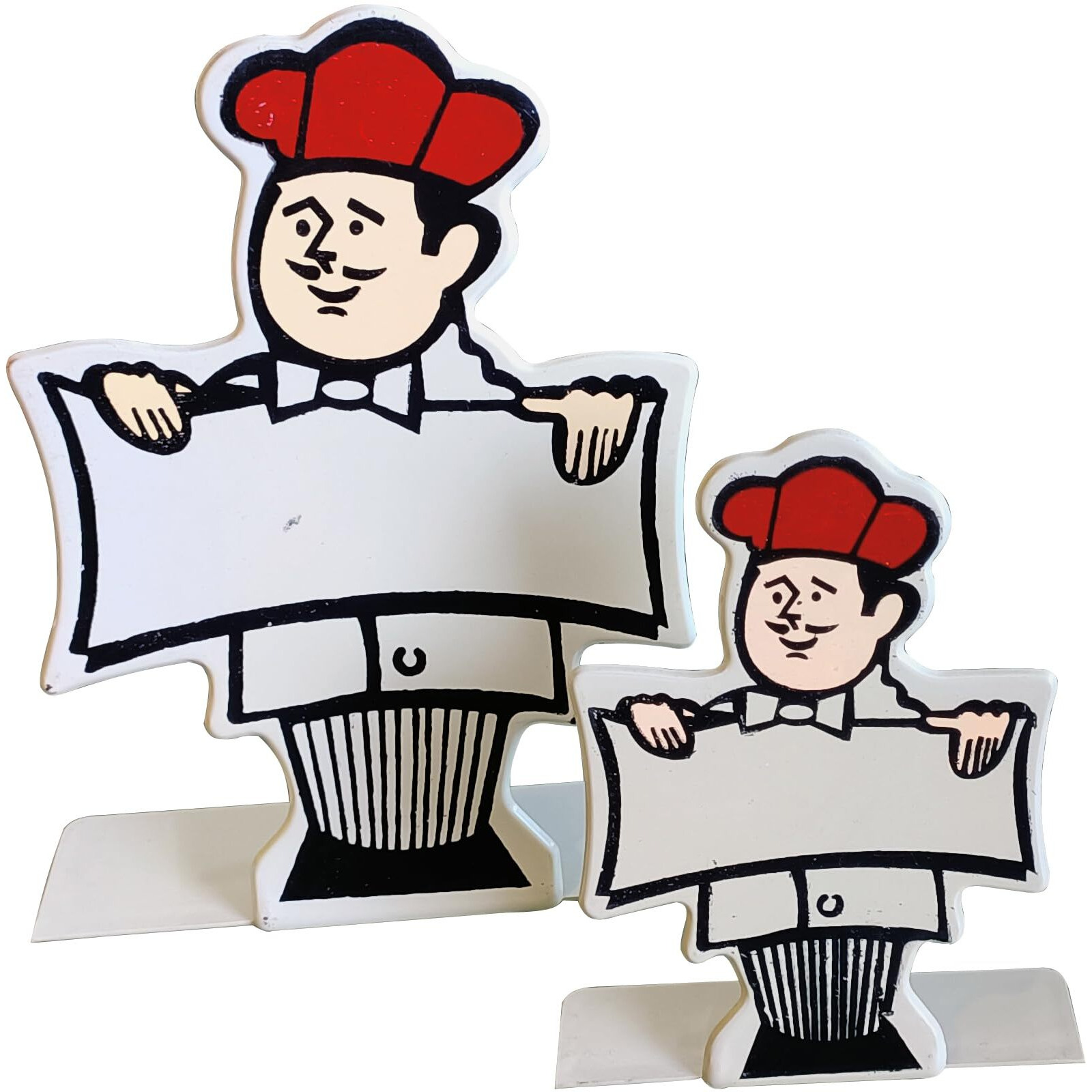 Paulsons Hospitality Chef Menu/Price/Dish Name Display Stand Medium Size 7" (Pack Of 6Pc) (White, 7", Dish Name Display Stand)