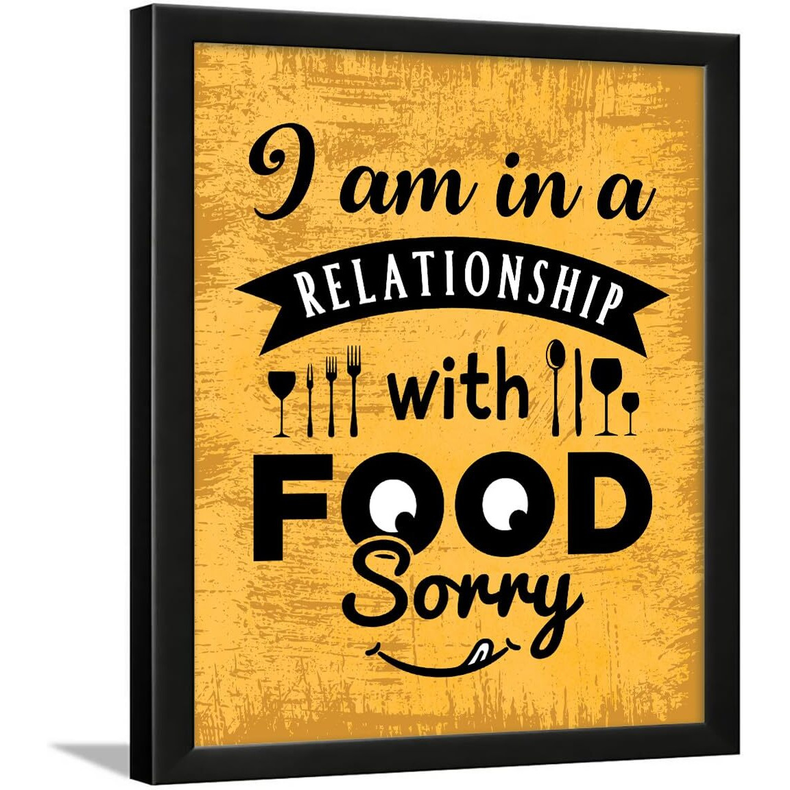 Chaka Chaundh - Framed Posters For Restaurant - Kitchen & Food Quotes Wall Frames For,Dining Area, Hostel Mess, Hotel, Kitchen, Bakery & Cookery - (11 X 14 Inches)