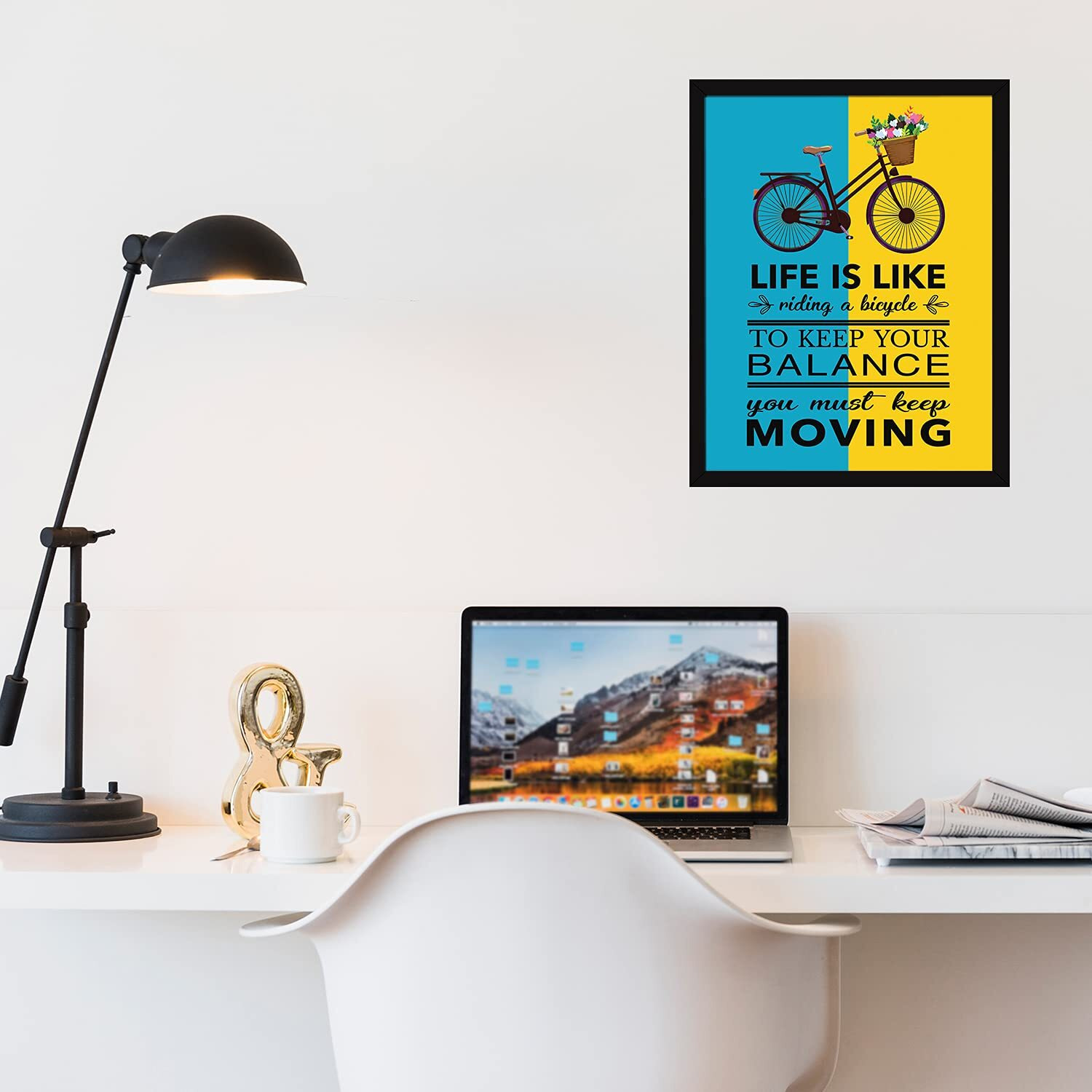 Chaka Chaundh Albert Einstein Motivational Life Quotes Wall Frames Posters - Motivational Quotes Wall Frames Posters ( 13.6 X 10.6 Inches),Acrylic, Multicolor