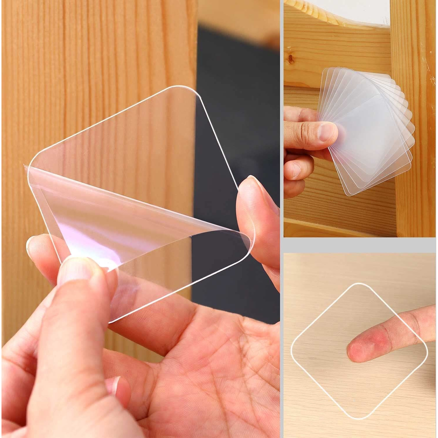 Pryfil Double Sided Sticker Tape, Super Strong Heavy Duty Washable Sticky Patch, Double Sided Heavy Duty Tap For Wall, Kitchen, Office, Wall, Car Pack Of (20)