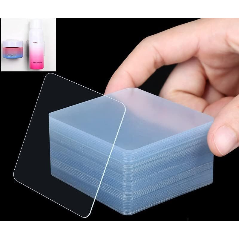 Lakshminarayan Sales Double Sided Heavy Duty Sticker Carpet Decoration Strong Adhesive Tape Transparent Adhesive Heavy Duty, Heat Resistant (Double Sided 20 Stickers)