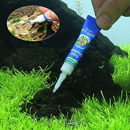 Vayinato Petzlifeworld Instant Elephant Glue For Rock, Driftwood, Aquarium Plants Aquascaping Tool 10Gm (5Gm X 2 | 2 Pcs)