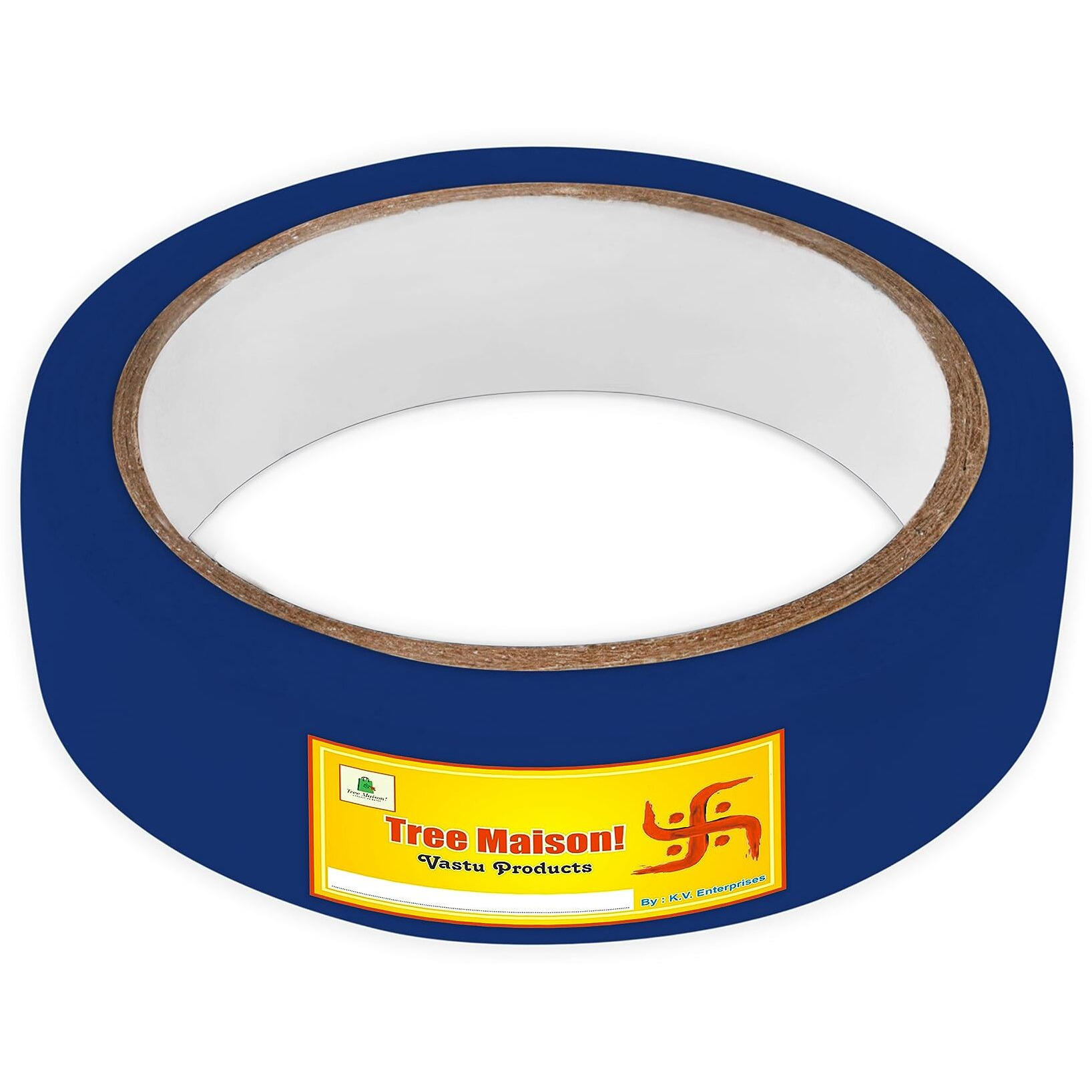 Tree Maison Coronating Homes Vastu Blue Red Tape | Size - 1 Inch (24 Mm) Approx | Length- 20 Meter (Approx) | Vastu Tape Remedy For Toilet | Vastu Tape For Main Door Entrance | Pack Of 2