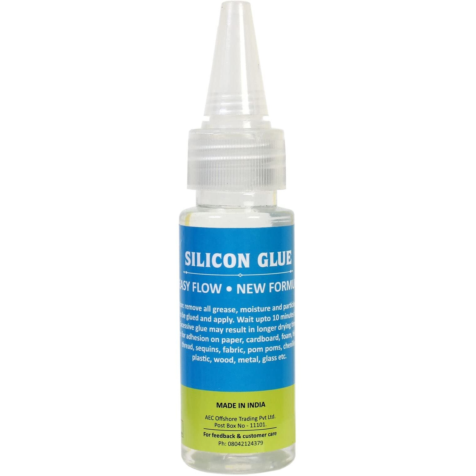 Little Birdie Silicon Glue For Craft Work, 50Ml | Flexible Adhesive For Plastic, Glass, Metal, Wood | Quick-Drying, Precision Application For Diy Projects