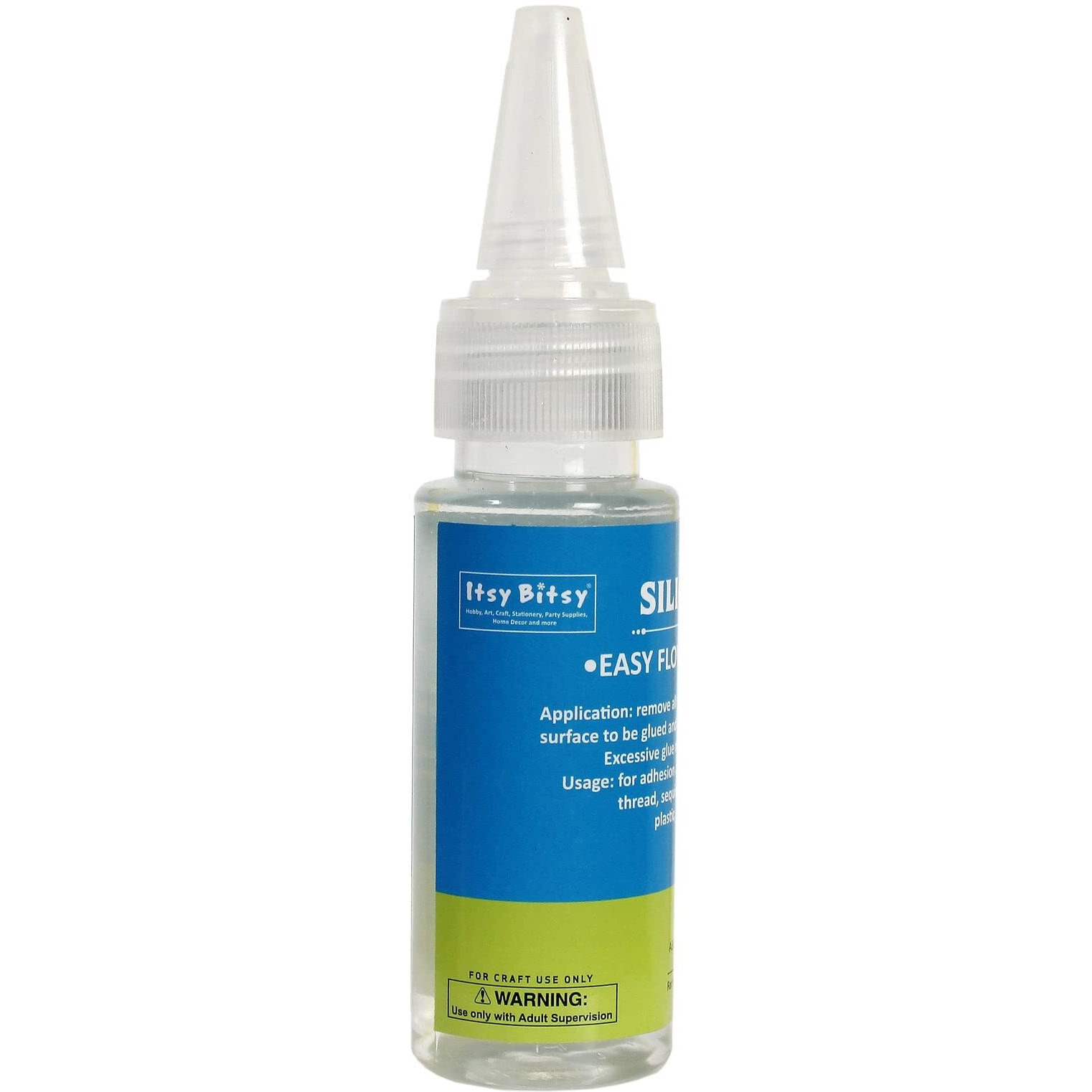 Little Birdie Silicon Glue For Craft Work, 50Ml | Flexible Adhesive For Plastic, Glass, Metal, Wood | Quick-Drying, Precision Application For Diy Projects