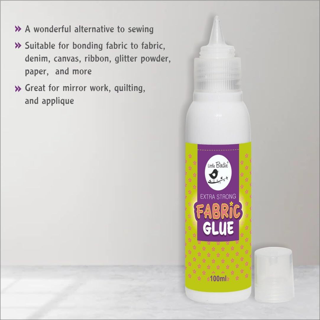 Little Birdie Fabric Glue 100 Squeeze, 1 Bottle