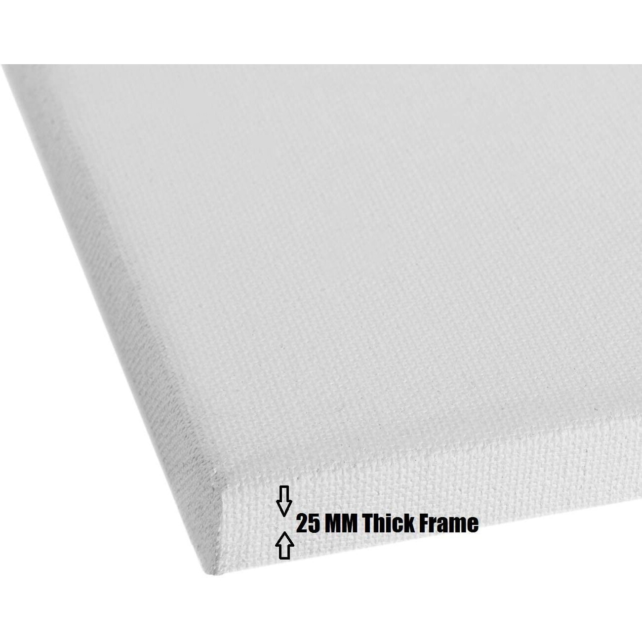 Cotton Medium Grain Stretched Canvas 15" X 16" (10 Oz) (Deep Edge/Box Frame)