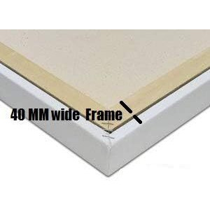 Cotton Medium Grain Stretched Canvas 15" X 16" (10 Oz) (Deep Edge/Box Frame)