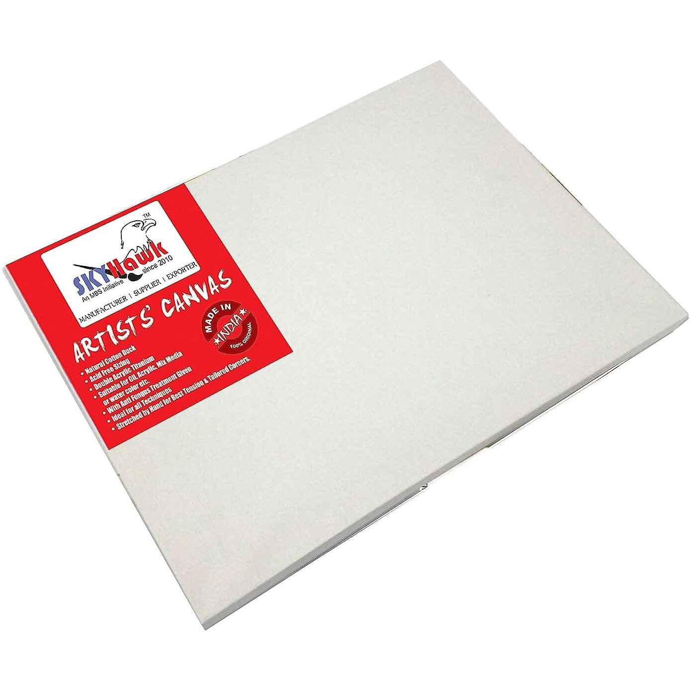 Cotton Medium Grain Stretched Canvas 8" X 10" (10 Oz).