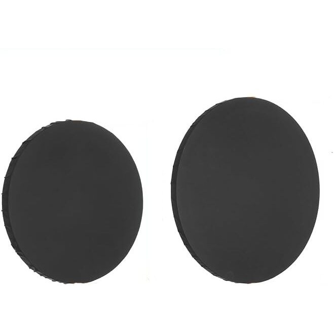 Black Cotton Round Medium Grain Pre-Stretched Canvases - 6 Inch, 8 Inch, 10 Inch, 14 Inch, 16 Inch