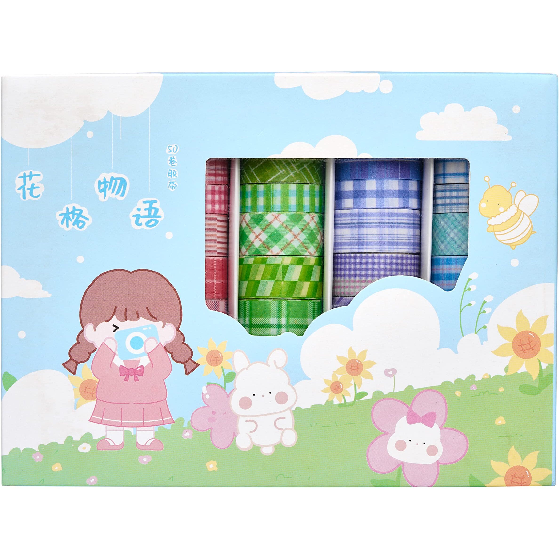 Mezco Candy Fruit Snack Adhesive Decorative Masking Tape Printing Colored Adhesive Paper Washing Tape For Journaling And Diy Craft (Multicolor) (Artist)