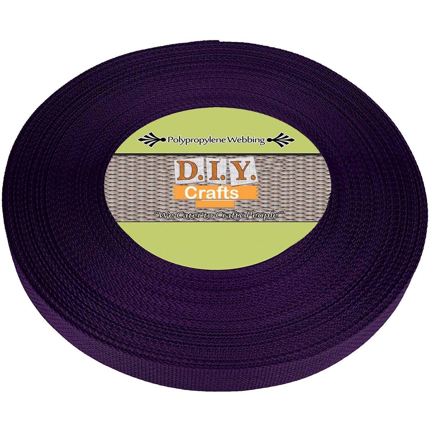 Diy Crafts Design No  5, 1 Inch Width 25 Yards, Polypropylene Webbing 25 Meter X 1&quot - Inch Wide Black Polypro Strap Webbin (Design No  5, 1 Inch Width 25 Yards)