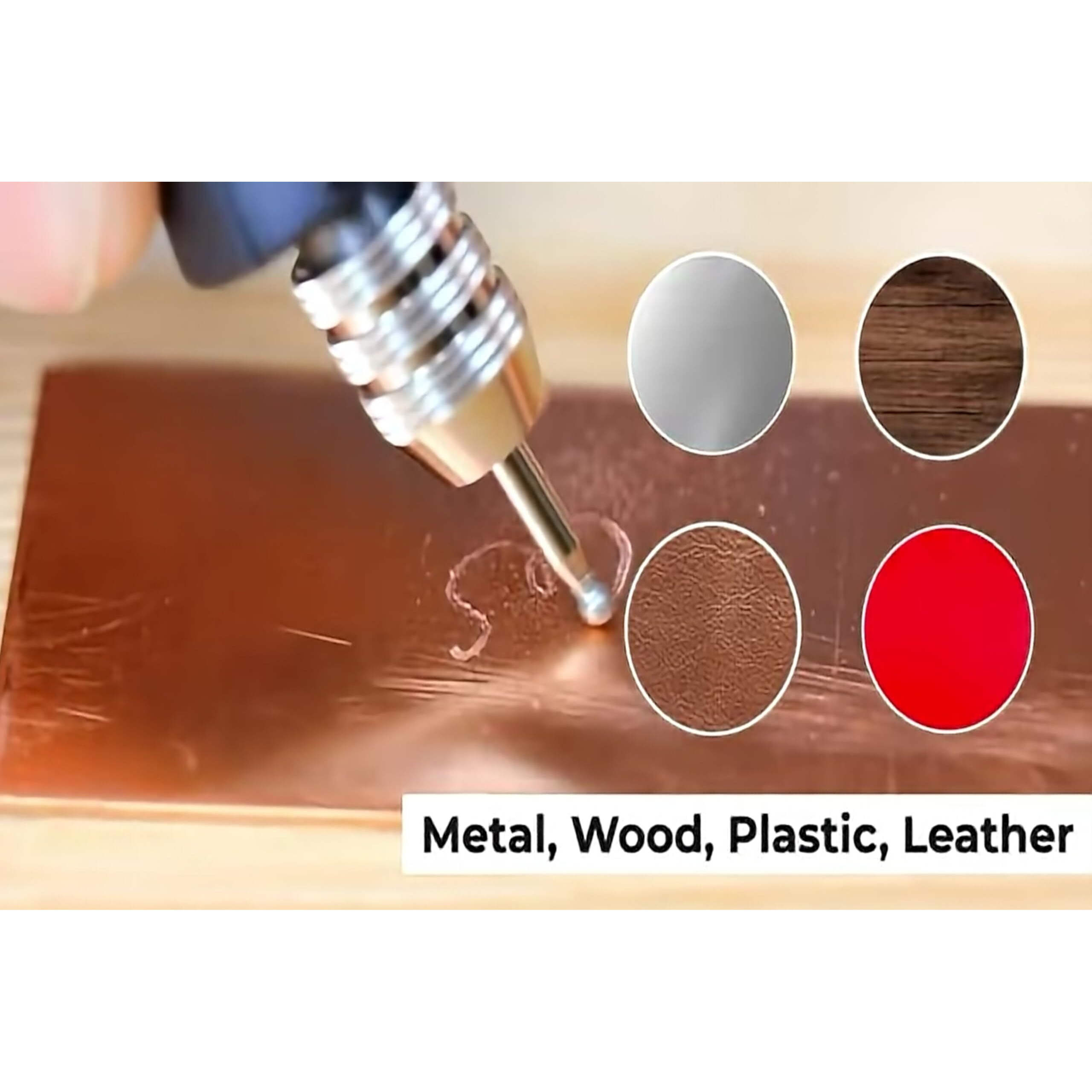 Hope Kart Engraving Pen Machine Tool For Metal Wood Steel Glass Name All Surface Writing With Carbide Tip Engraver Bit Etching For Industrial Art And Craft, Black, Pack Of (1)