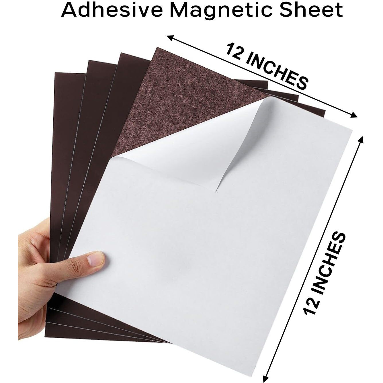 Townbus -12" X 12" | 5 Nos Of 0.5Mm Self Adhesive Magnetic Sheet | Just Peel Paste And Place To Make Your Craft, Photos A Magnet | Diy Crafts | Kid-Friendly