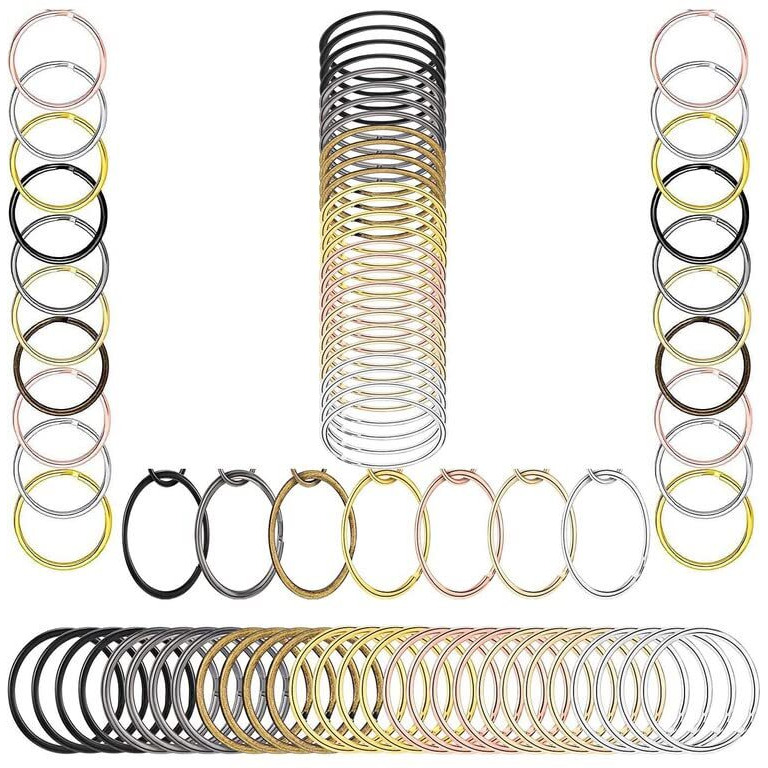 Diy Crafts 5 Pcs Keyrings, Golden, Iron Lobster Claw Clasps Swivel Lanyardstrigger Snap Hooks Strap, D Rings Slide Buckle For Keychain, Bags And Jewelry F(5 Pcs Keyrings, Golden)