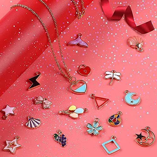 Street27 30Pcs Mixed Assorted Gold Plated Enamel Pendants Animal Moon Star Fruit Charm Pendant Diy For Necklace Bracelet Jewelry Making And Crafting