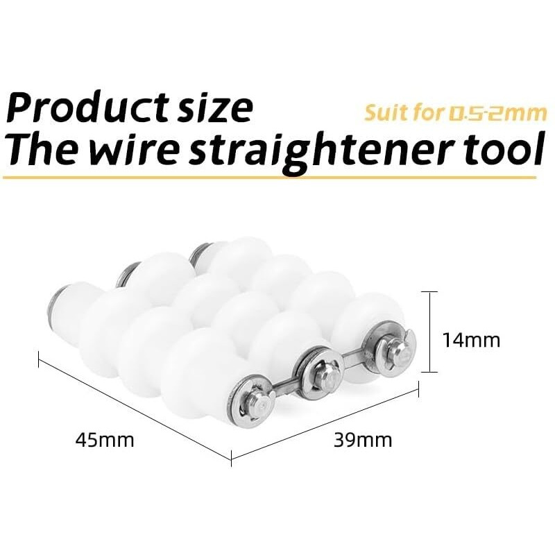 Beads N Fashion Wire Straightener Tool For Jewelry Making  Handheld Nylon Roller Tool For 0.5-2Mm Soft Wire, Diy Craft & Wrapping, Straightens Aluminum, Copper & Artistic Wire