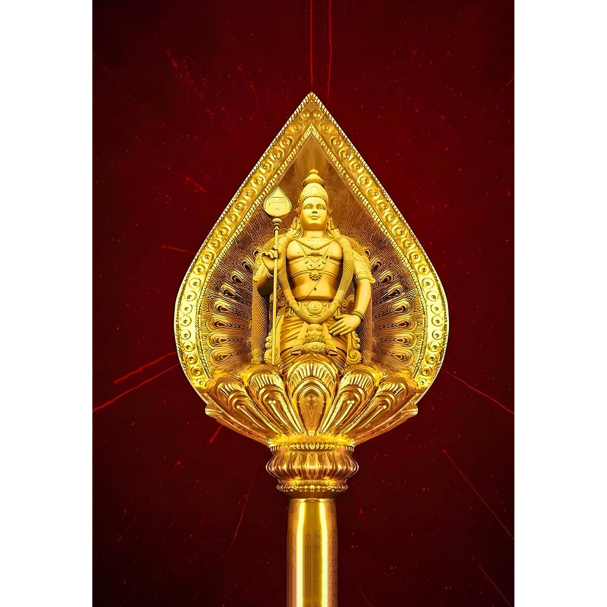 Lord Murugan Vel Posters | Tamil God Murugan Vel Stickers | Lord Murugan Wall Stickers For Room Decoration