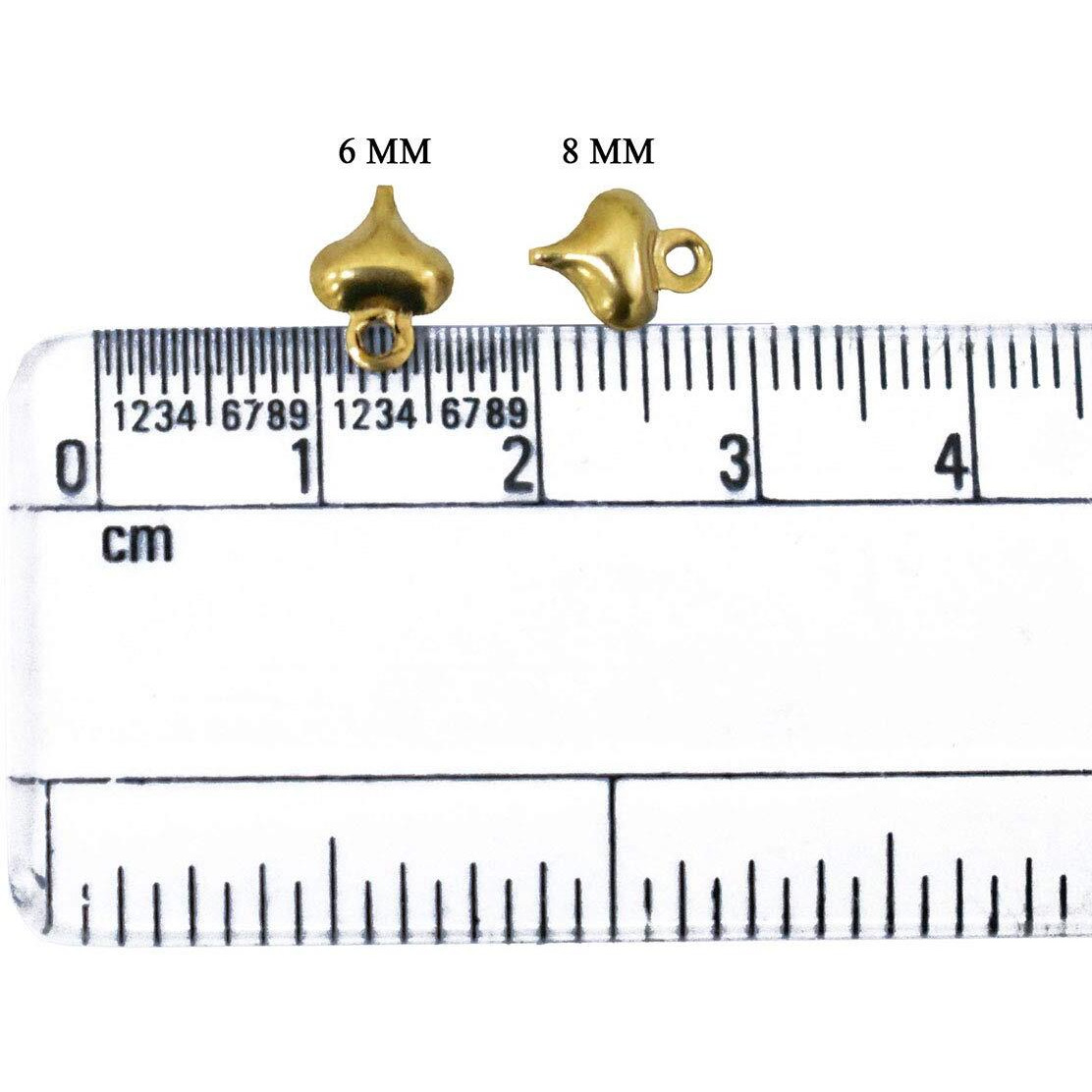 Embroiderymaterial Heart Shape Metal Charms Jewellery Findings For Jewellery Making (20 Pieces, 6X8 Mm)