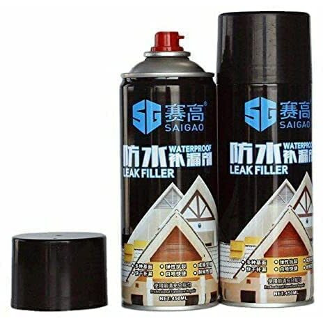 2V Brothers Waterproof Leak Filler Spray Rubber Flexx Repair Sealant Point To Seal Cracks Holes Leaks Corrosion More For Indoor Or Outdoor Use -450 Ml (Pack Of 2)